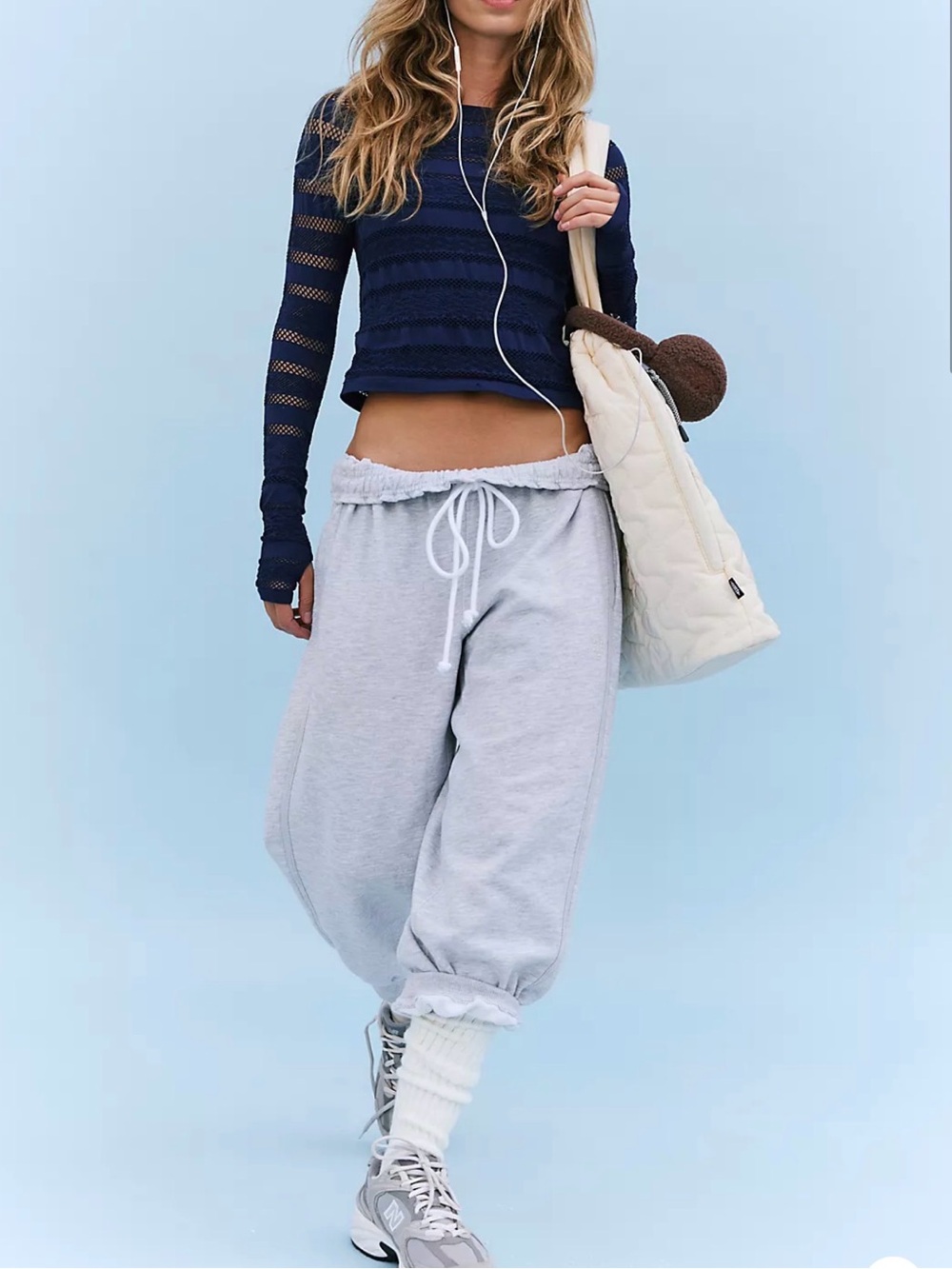 FP Movement by Free People Flutter Cropped Gray Drawstring Joggers never worn!